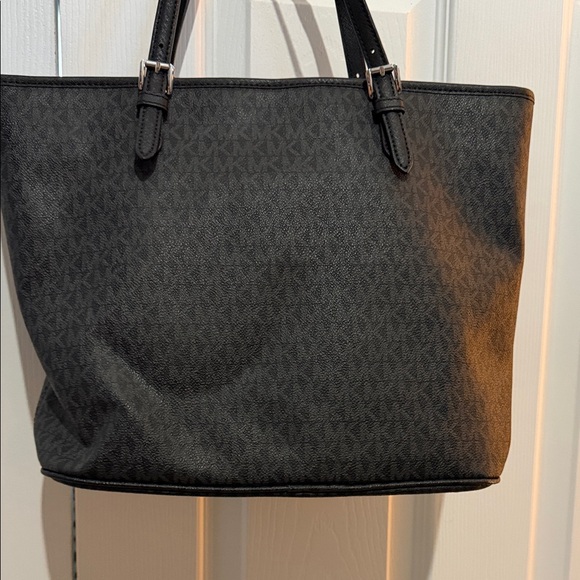 Michael Kors Black Monogram Tote - Picture 5 of 7